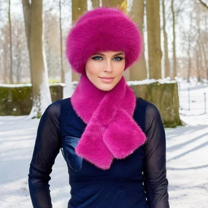 🔥Engrosado, cálido y resistente al viento [Bufanda de moda de invierno + gorro de felpa]-3852236