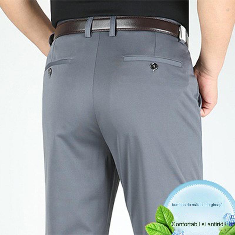 👖👖Pantalones rectos informales de negocios para hombre