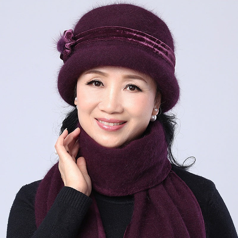 【🤩Compre 1 y obtenga 1 gratis】【Gorro + Bufanda】Elegante gorro de piel de conejo para otoño e invierno-3854243