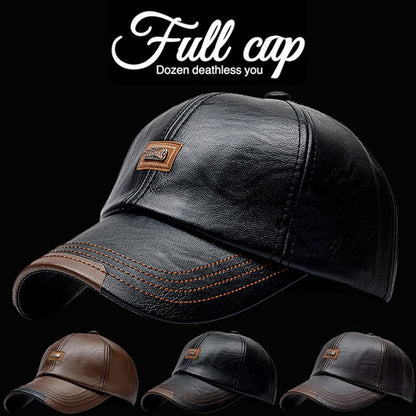 Oferta limitada: ¡50% de descuento! 🔥 Nuevo modelo de gorra de béisbol de cuero para otoño e invierno 2024, moderna y universal.