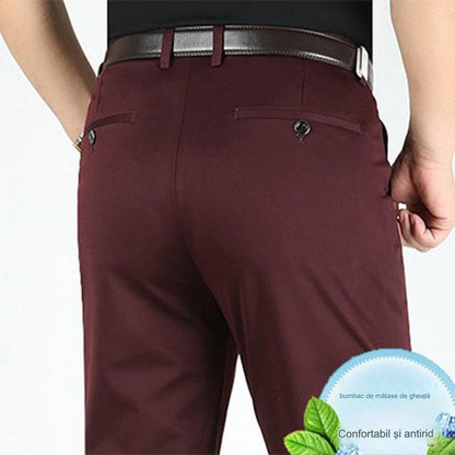 👖👖Pantalones rectos informales de negocios para hombre