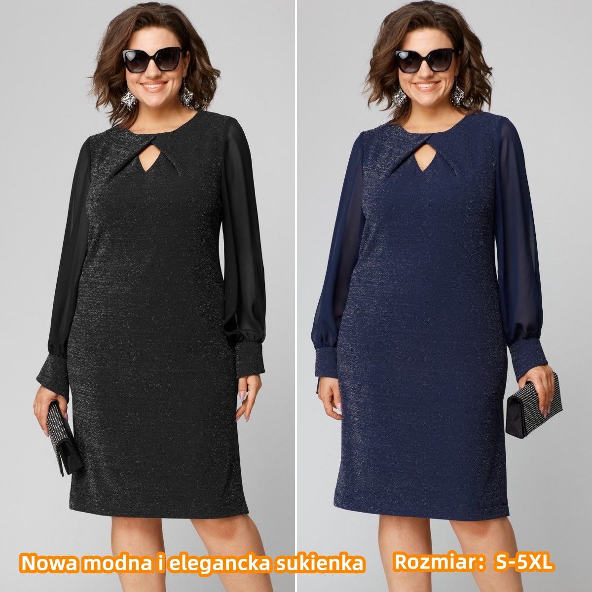 💖💖【S-5XL】Vestido elegante de alta calidad de la nueva colección de otoño e invierno-3856211