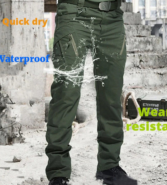 Pantalones militares impermeables tácticos multifuncionales para hombre-3864404