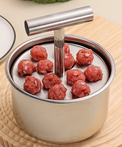 【Compre 1 y obtenga 1 gratis】Herramienta de cocina/molde para hacer albóndigas de acero inoxidable 304 para el hogar, ideal para albóndigas de carne y pescado🍖🐟-3867710