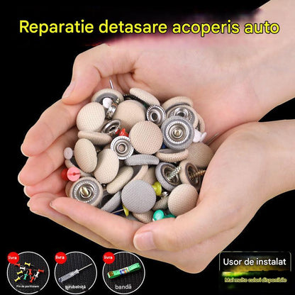 🔥【30% OFF】La lona del techo del coche se cae, repara el broche de sujeción de los clavos. Modificación y reacondicionamiento del interior del coche sin desmontaje (incluye kit de herramientas de instalación + destornillador + toalla).--3860578