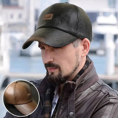 Oferta limitada: ¡50% de descuento! 🔥 Nuevo modelo de gorra de béisbol de cuero para otoño e invierno 2024, moderna y universal.