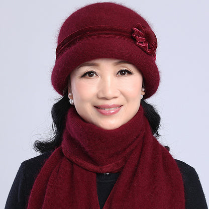 【🤩Compre 1 y obtenga 1 gratis】【Gorro + Bufanda】Elegante gorro de piel de conejo para otoño e invierno-3854243