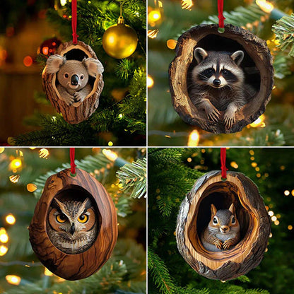 【5/10 PCS】🎄Critter decoración del árbol de Navidad. Decoración colgante para animales pequeños.3831843