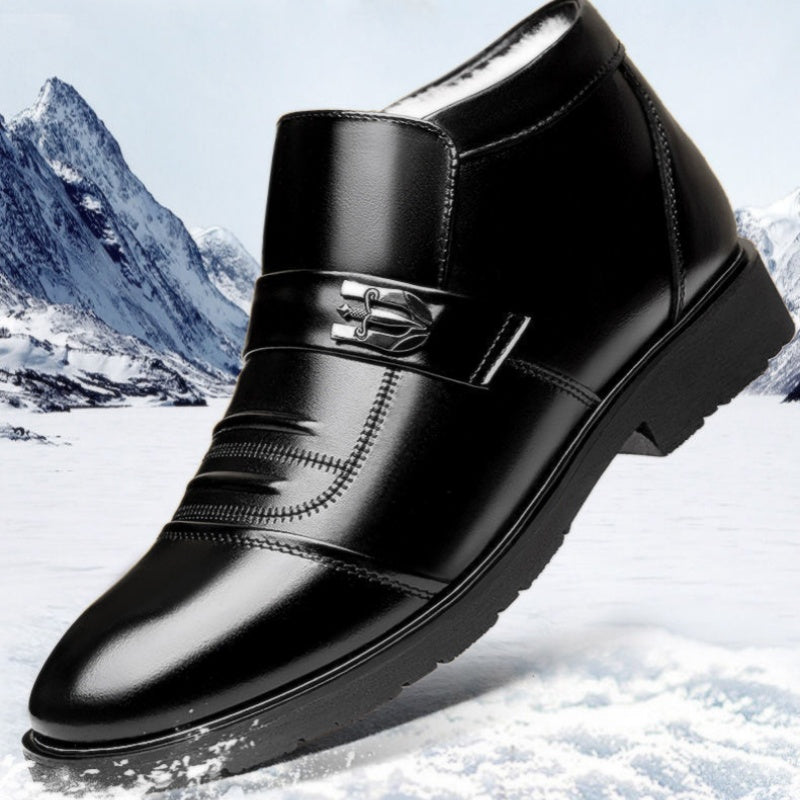 【38-44】2024 Zapatos de cuero de terciopelo de algodón de moda de invierno para hombres_3849319