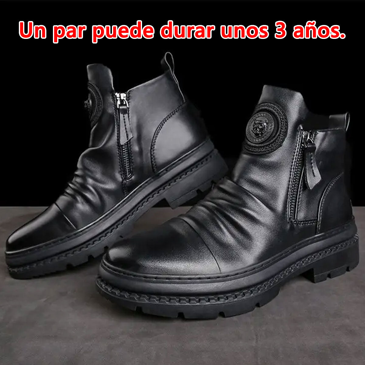 🔥🔥Un par puede durar unos 3 años⏳【39-44】Nuevas botas de cuero para hombre, piel de vacuno de alta calidad, hechas a mano._3794165