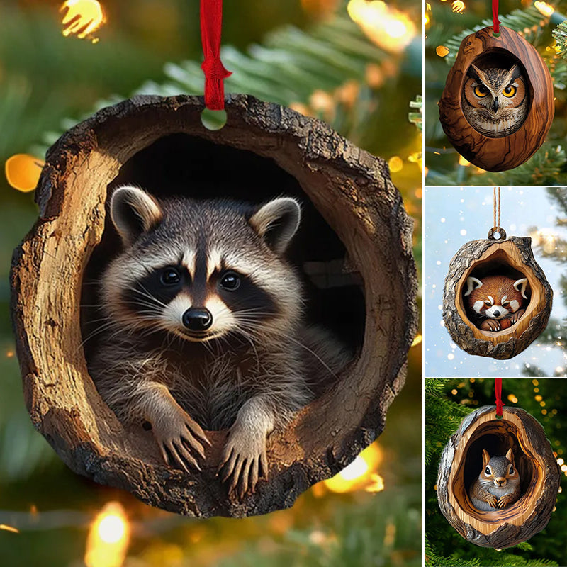 【5/10 PCS】🎄Critter decoración del árbol de Navidad. Decoración colgante para animales pequeños.3831843