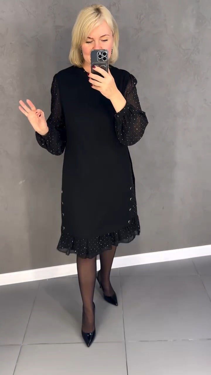 【🔥Compre 1 y obtenga 1 gratis】💖💖【S-5XL】🍁🍂Vestido elegante de alta calidad de nuevo estilo de otoño e invierno04