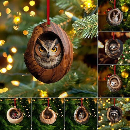 【5/10 PCS】🎄Critter decoración del árbol de Navidad. Decoración colgante para animales pequeños.3831843