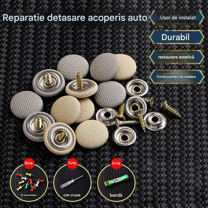 🔥【30% OFF】La lona del techo del coche se cae, repara el broche de sujeción de los clavos. Modificación y reacondicionamiento del interior del coche sin desmontaje (incluye kit de herramientas de instalación + destornillador + toalla).--3860578