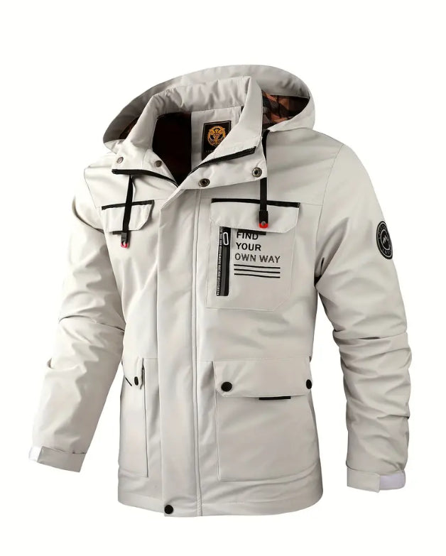 🔥【M~4XL】 2024 Nueva chaqueta de montañismo al aire libre impermeable a prueba de viento para hombres-3845487