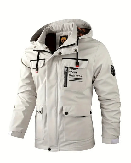 🔥【M~4XL】 2024 Nueva chaqueta de montañismo al aire libre impermeable a prueba de viento para hombres--3854759